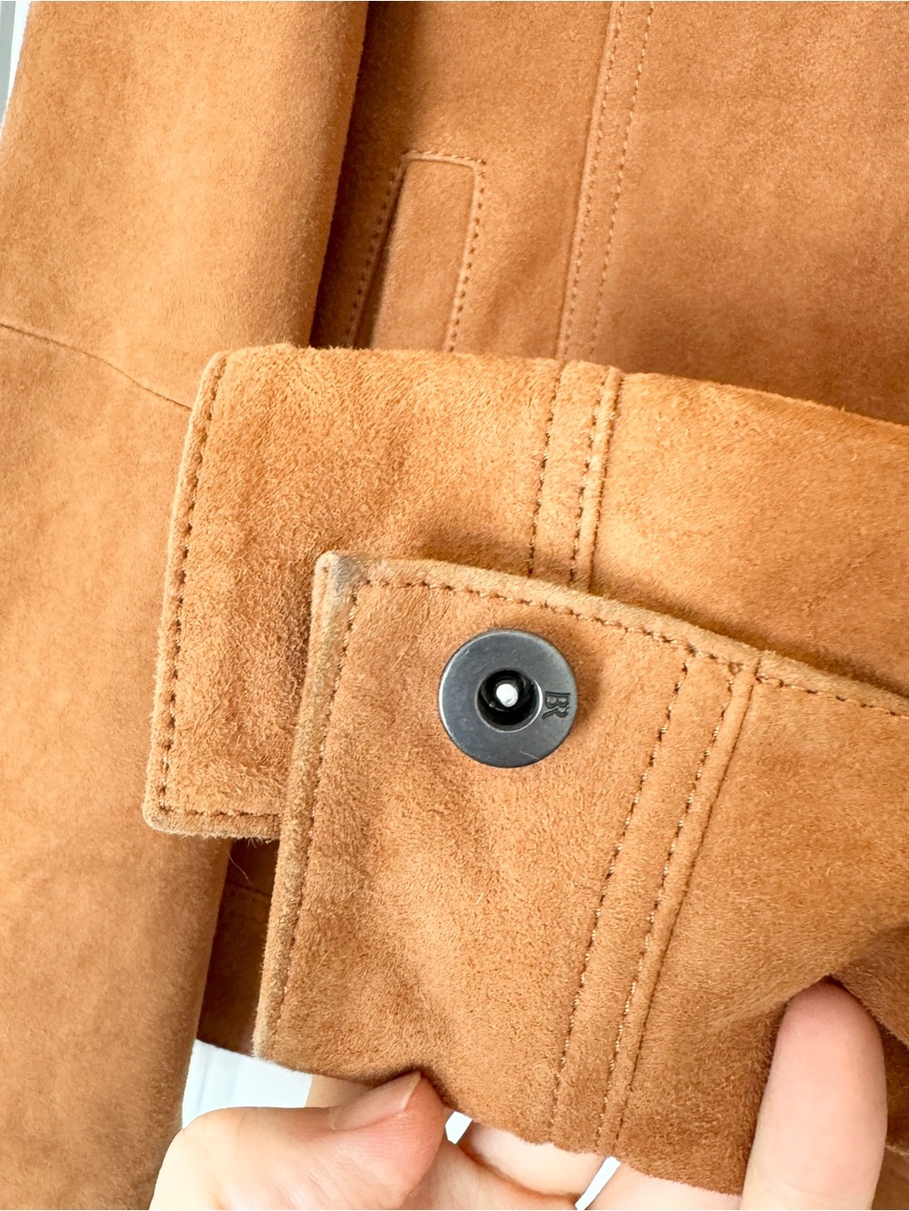 Modern Fit Goat Suede Jacket Genuine Leather - Picture 8 of 11
